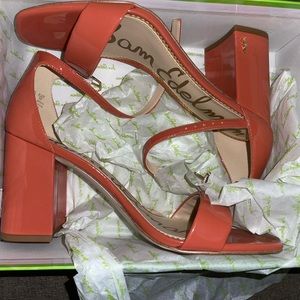 Sam Edelman Blood Orange Gloss Heels